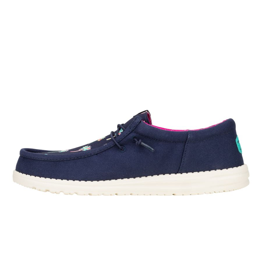Wally Funk Party Palm - Peacoat Blue/Multi