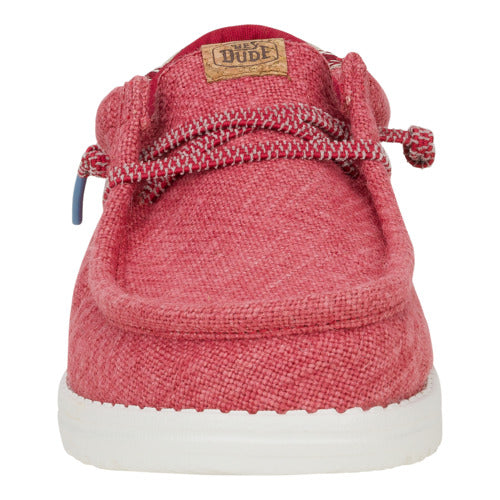 Wally Jute - Claret Red/Silver Birch