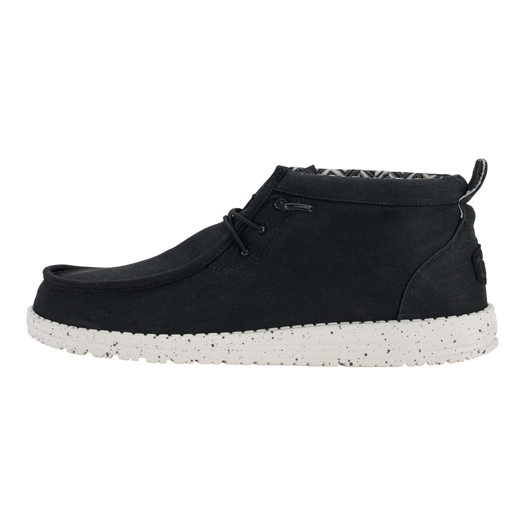 Wally Mid Canvas - Black/White